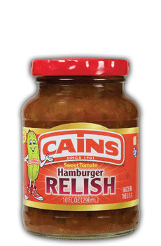 Cains Sweet Tomato Hamburger Relish - 10oz